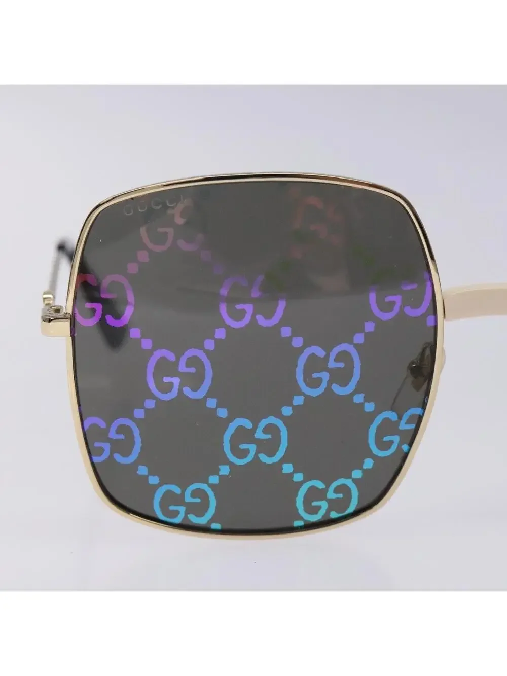 Gucci Gg Sunglasses Plastic Gold Auth #343981G50B